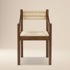 Chaise de salle à manger en noyer moderne en bois de noyer pour salle à manger