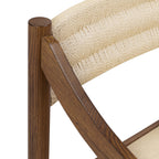 Chaise de salle à manger en noyer moderne en bois de noyer pour salle à manger