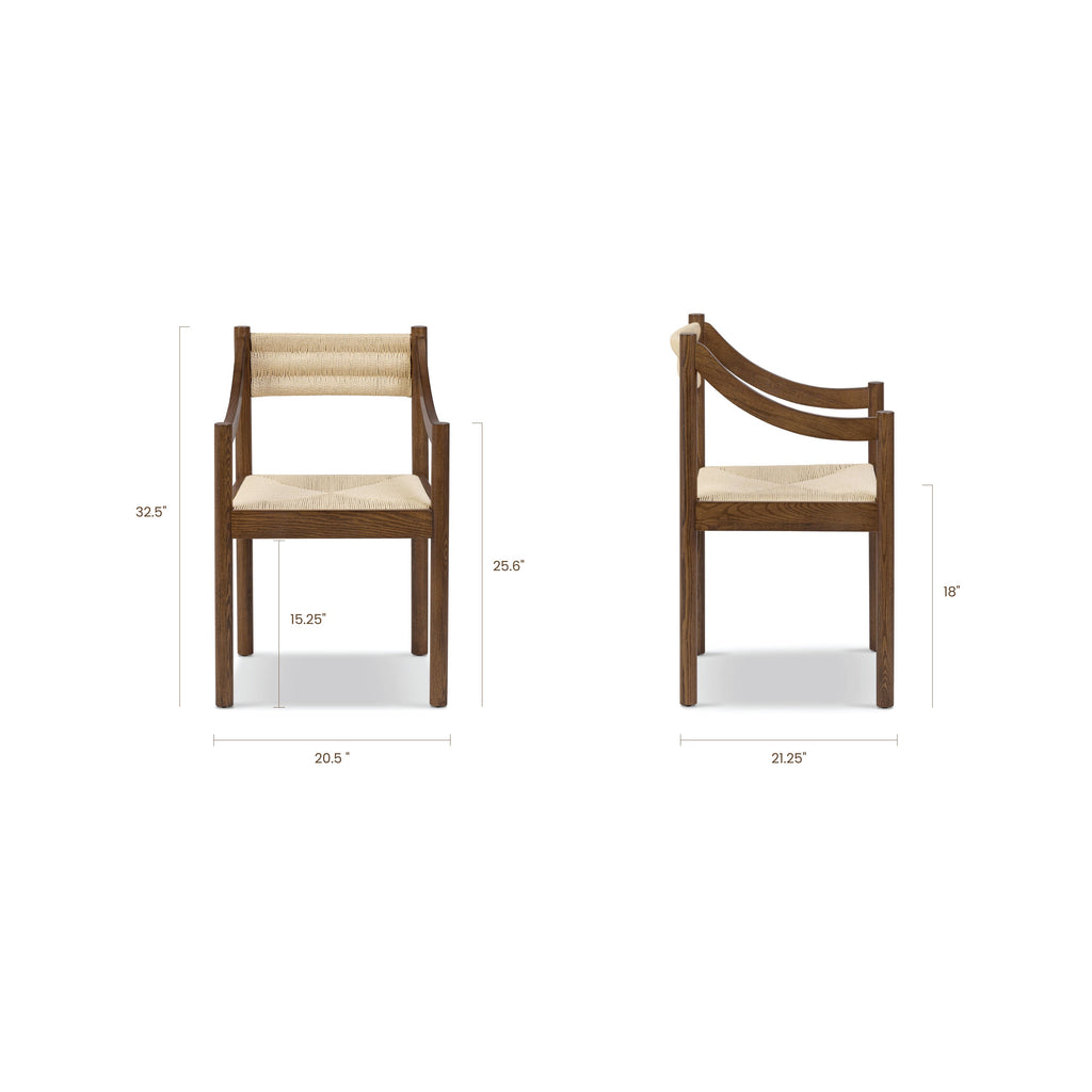 Modern Walnut Walnut Wood Dining Chair for Dining Room
