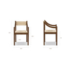 Chaise de salle à manger en noyer moderne en bois de noyer pour salle à manger
