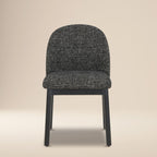 Chaise de salle à manger moderne ébène noire