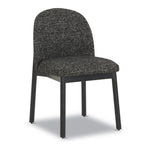 Chaise de salle à manger moderne ébène noire