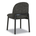 Chaise de salle à manger moderne ébène noire
