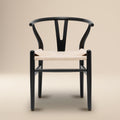 Mid-Century Modern Black Chair | Black with Kiln-Dried Wood Frame