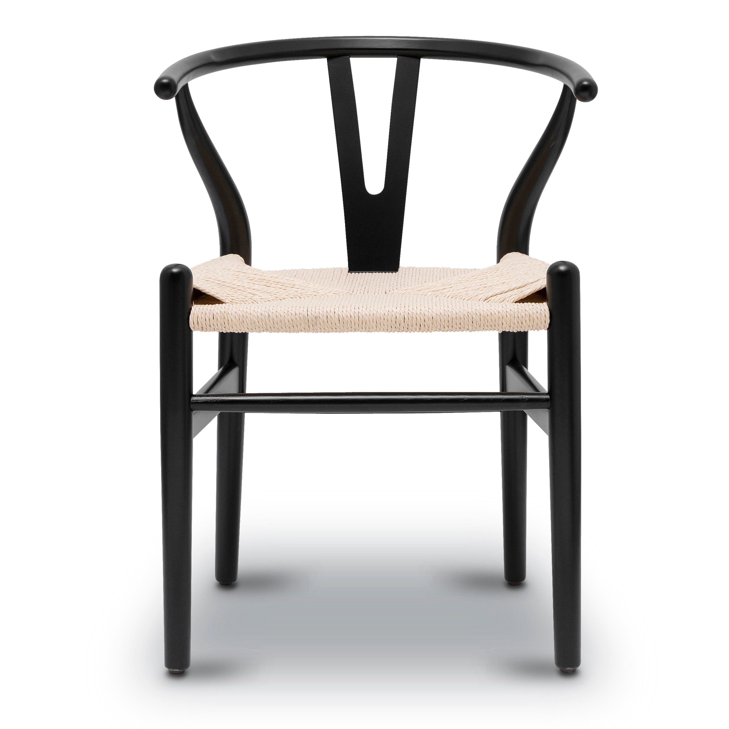 Mid-Century Modern Black Chair | Black with Kiln-Dried Wood Frame
