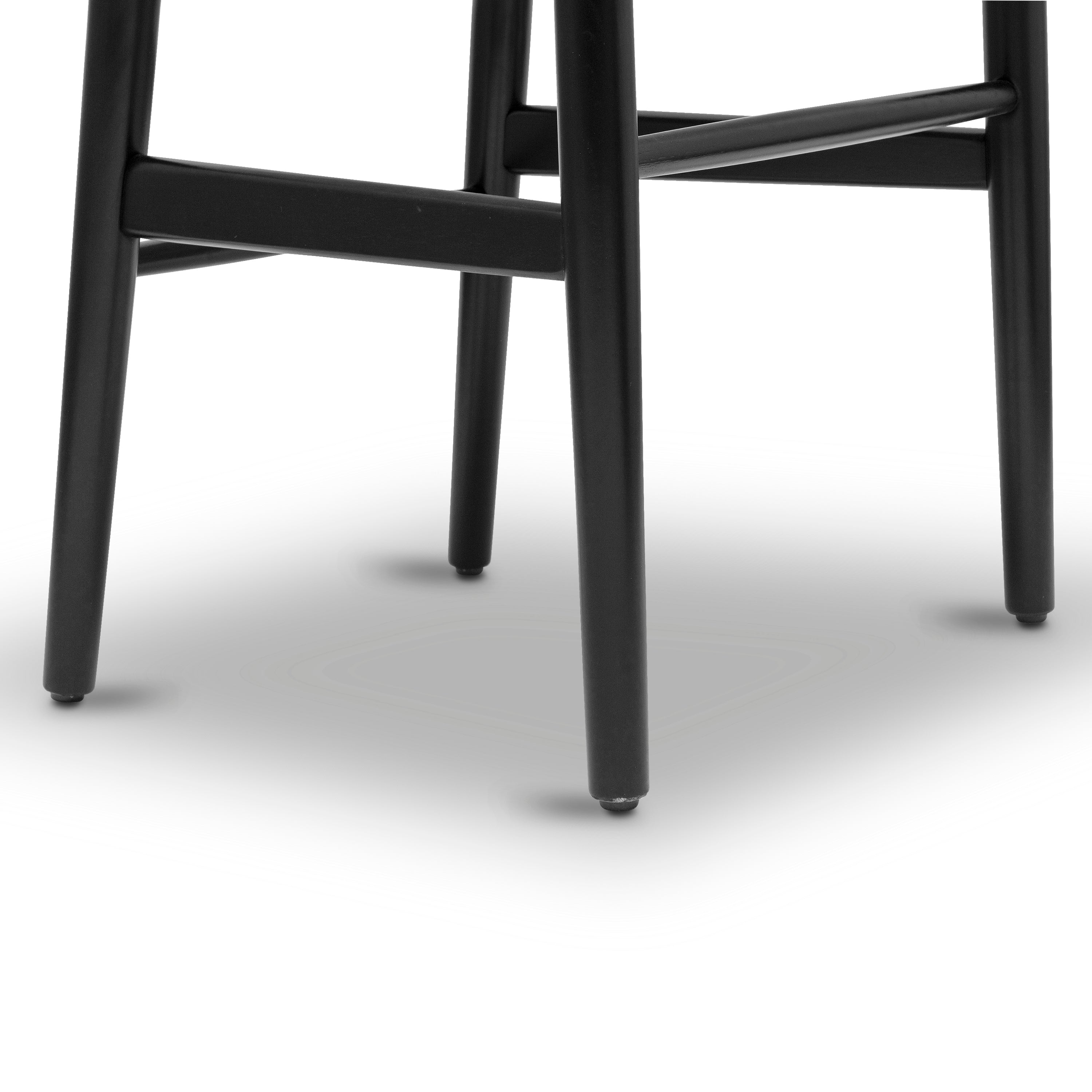 Mid-Century Modern Black Chair | Black with Kiln-Dried Wood Frame