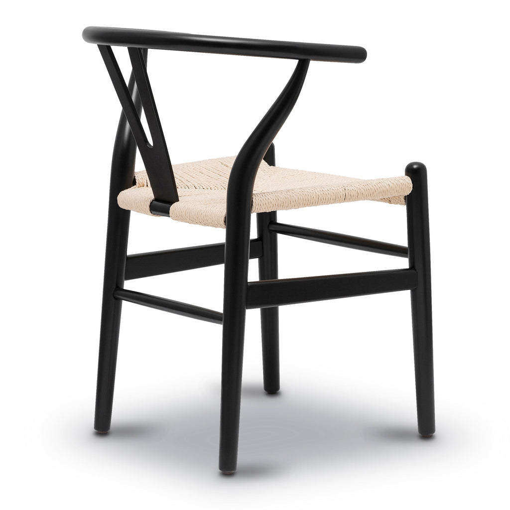 Mid-Century Modern Black Chair | Black with Kiln-Dried Wood Frame