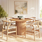 Chaise Mid-Century Moderne Naturelle | Naturelle avec cadre en bois séché au four