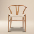 Mid-Century Modern Natural Chair | Natural with Kiln-Dried Wood Frame