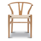 Chaise Mid-Century Moderne Naturelle | Naturelle avec cadre en bois séché au four