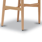 Chaise Mid-Century Moderne Naturelle | Naturelle avec cadre en bois séché au four