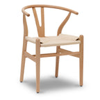 Chaise Mid-Century Moderne Naturelle | Naturelle avec cadre en bois séché au four