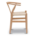 Chaise Mid-Century Moderne Naturelle | Naturelle avec cadre en bois séché au four