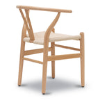 Chaise Mid-Century Moderne Naturelle | Naturelle avec cadre en bois séché au four