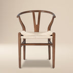 Chaise en noyer massif de style Mid-Century Modern | Noyer séché au four