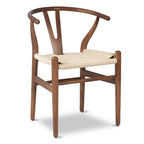 Chaise en noyer massif de style Mid-Century Modern | Noyer séché au four