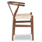 Chaise en noyer massif de style Mid-Century Modern | Noyer séché au four