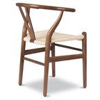 Chaise en noyer massif de style Mid-Century Modern | Noyer séché au four