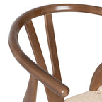 Chaise en noyer massif de style Mid-Century Modern | Noyer séché au four