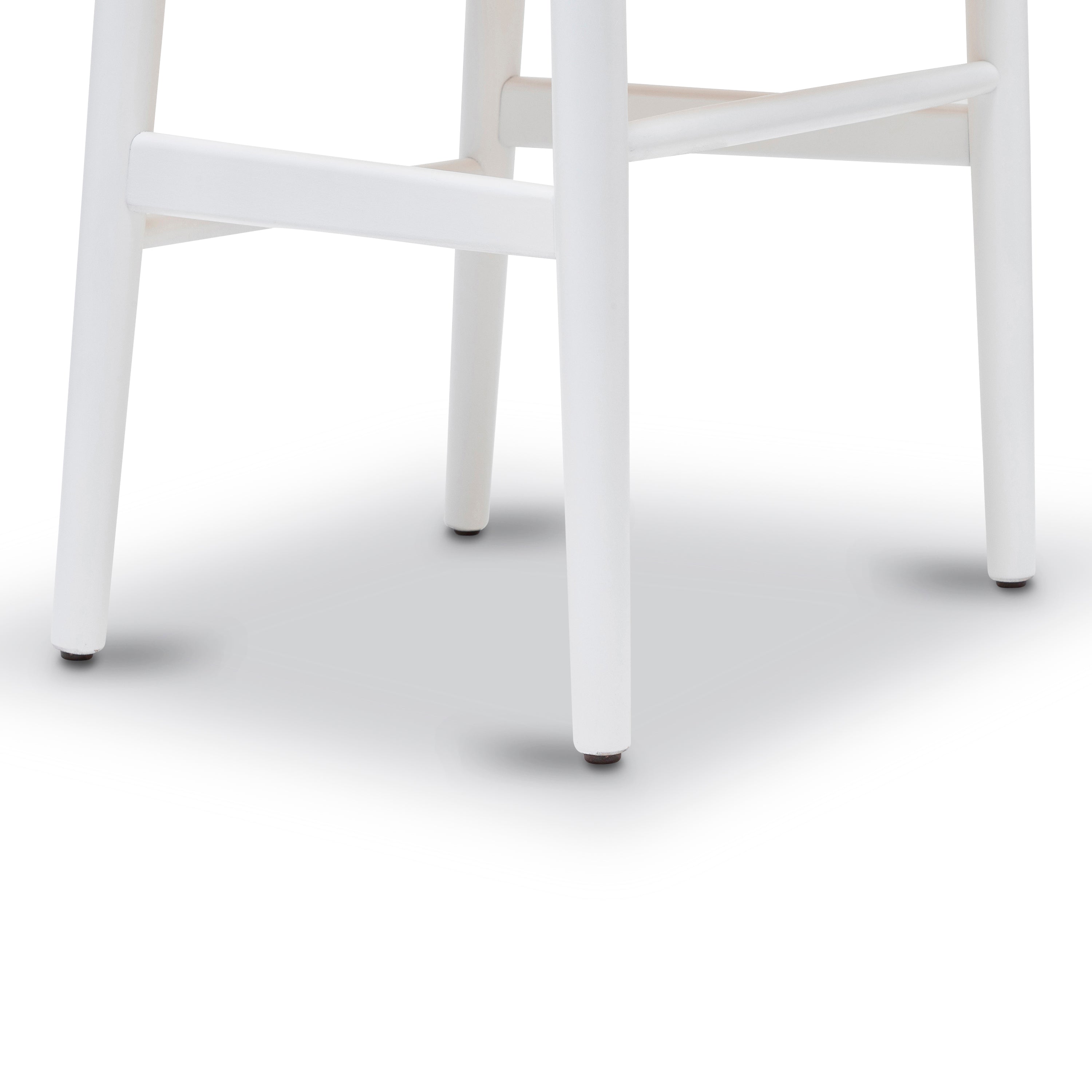 Mid-Century Modern White Chair | White with Kiln-Dried Wood Frame
