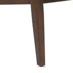 Fauteuil lounge Mid-Century Modern en cuir vert olive avec bois séché au four