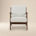 Modern Bright Ash Lounge Chair with Kiln-Dried Wood Frame