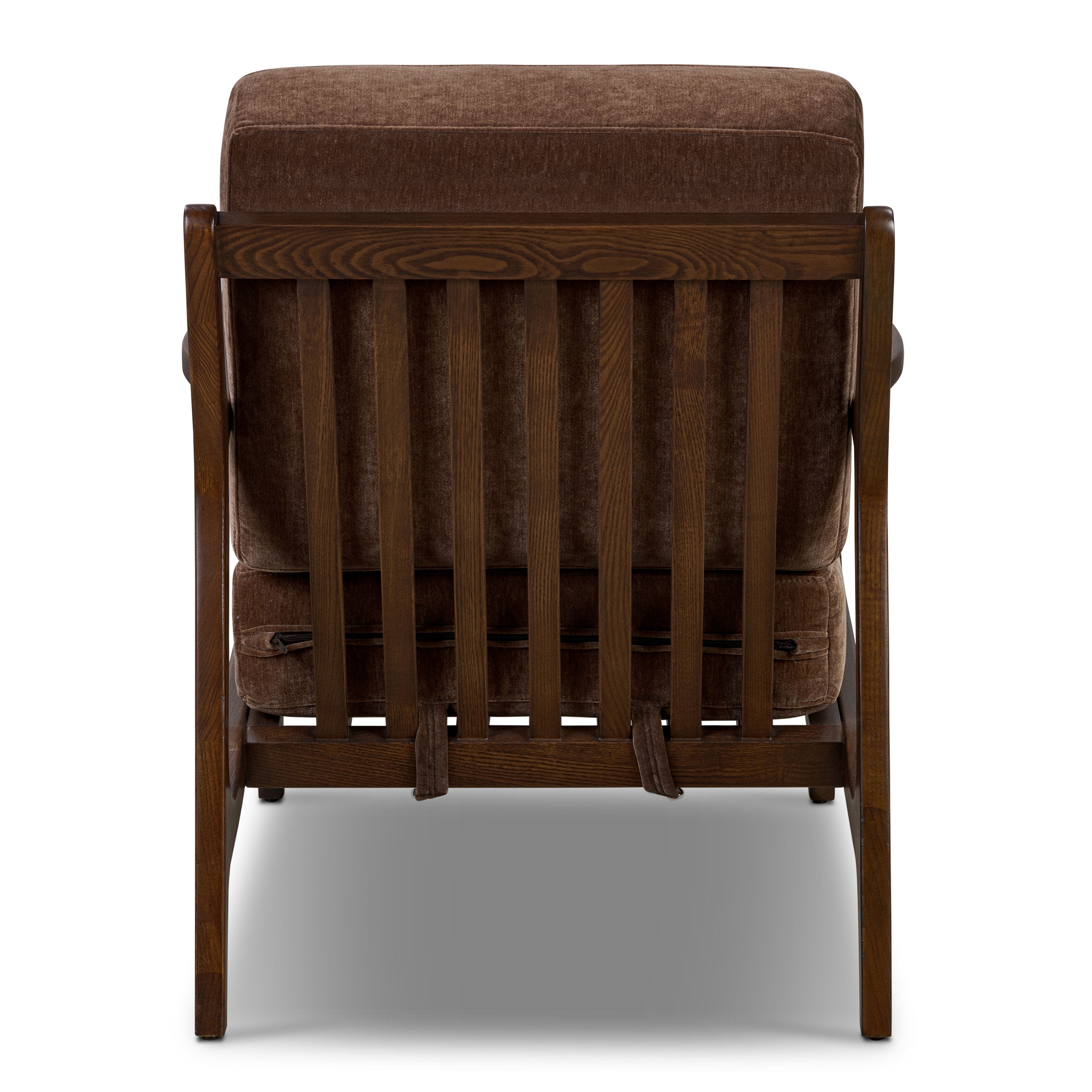 Modern Bronzer Brown Lounge Chair with Kiln-Dried Wood Frame