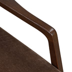 Fauteuil de salon moderne bronzé avec cadre en bois séché au four