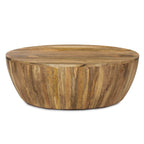 Table basse moderne en bois massif avec cadre en bois séché au four pour le salon
