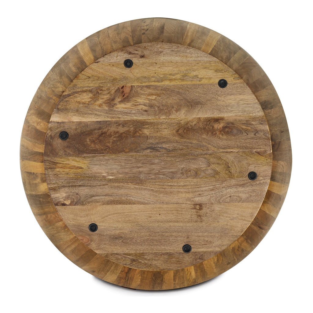 Modern Natural Coffee Table with Kiln-Dried Wood Frame for Living Room