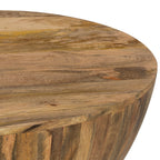 Table basse moderne en bois massif avec cadre en bois séché au four pour le salon