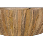 Table basse moderne en bois massif avec cadre en bois séché au four pour le salon