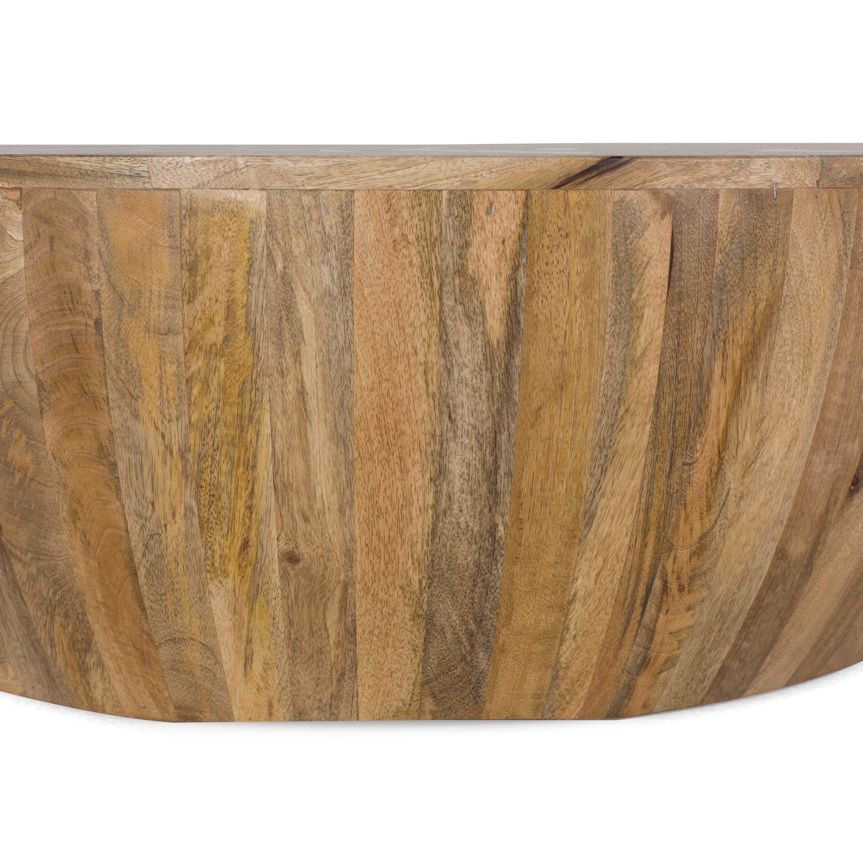Modern Natural Coffee Table with Kiln-Dried Wood Frame for Living Room