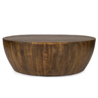 Table basse en noyer moderne avec structure en bois séché au four