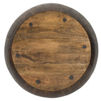 Table basse en noyer moderne avec structure en bois séché au four