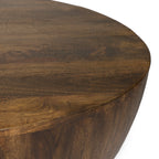 Table basse en noyer moderne avec structure en bois séché au four