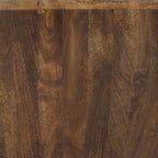 Table basse en noyer moderne avec structure en bois séché au four