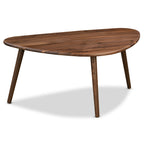 Table basse en noyer de style moderne du milieu du siècle pour salon
