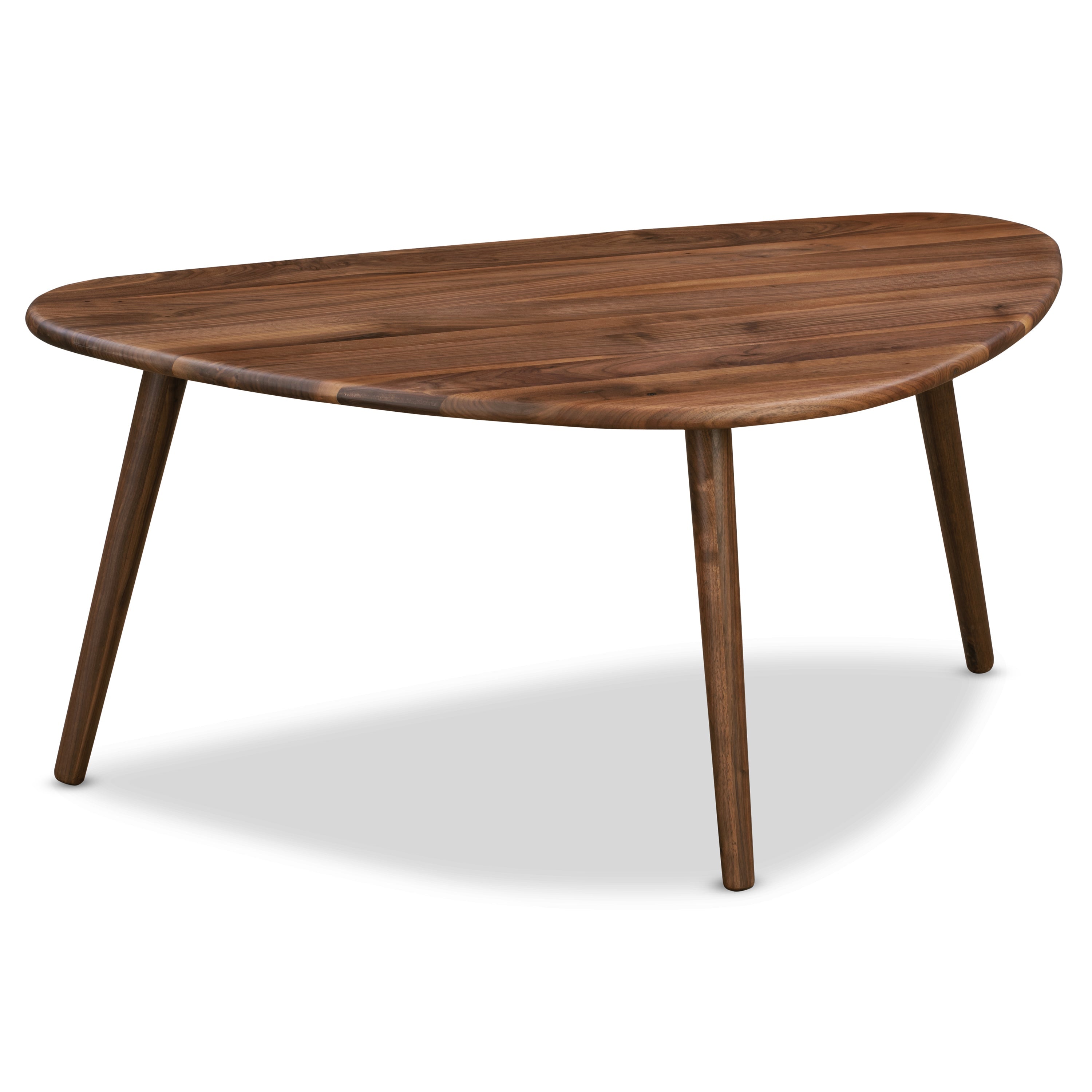 Mid-Century Modern Walnut Walnut Wood Coffee Table for Living Room