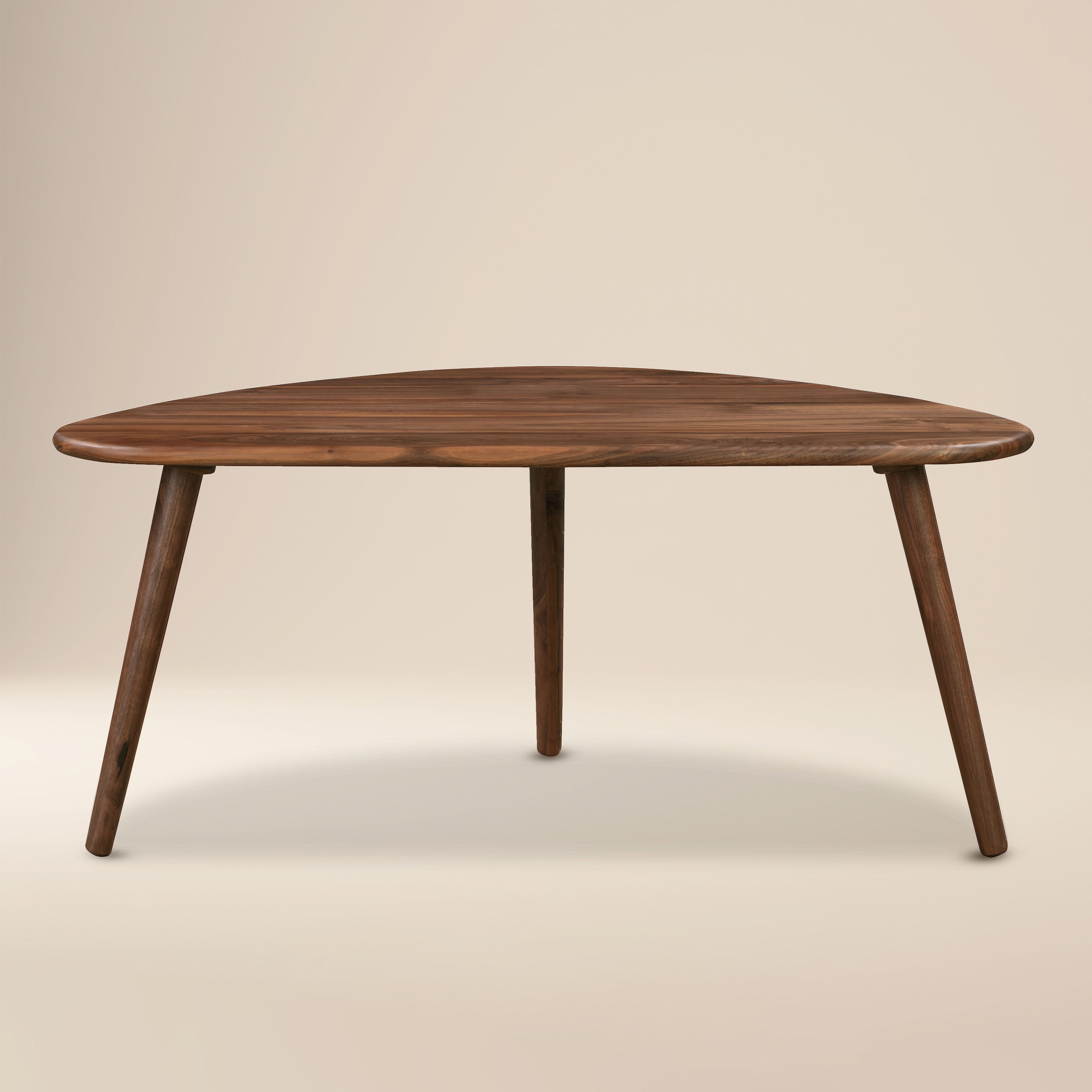 Mid-Century Modern Walnut Walnut Wood Coffee Table for Living Room