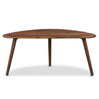Table basse en noyer de style moderne du milieu du siècle pour salon