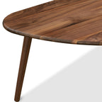 Table basse en noyer de style moderne du milieu du siècle pour salon