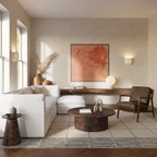 Fauteuil moderne en cuir marron cacao avec cadre en bois séché au four