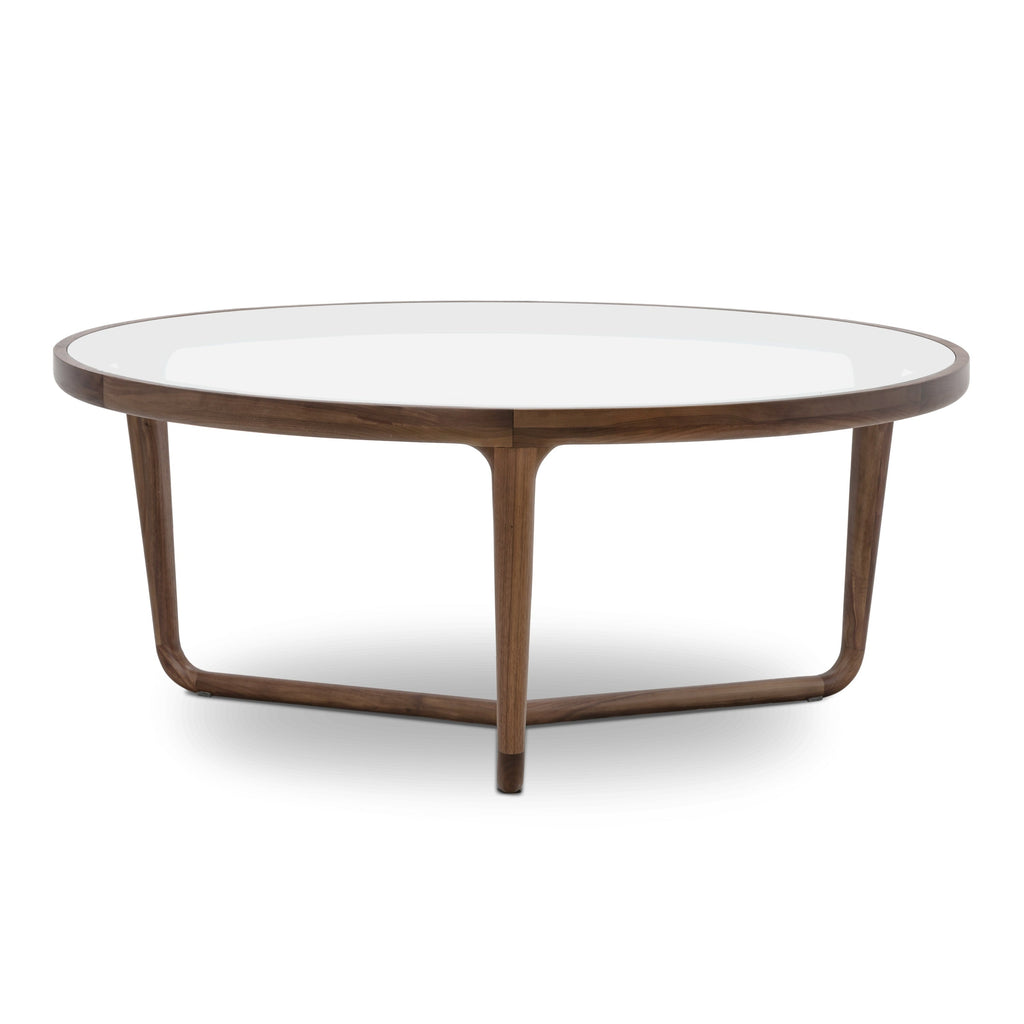Modern Walnut Walnut Wood Coffee Table for Living Room