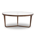 Table basse moderne en noyer pour salon