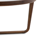 Table basse moderne en noyer pour salon