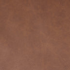 Fauteuil de salon moderne en cuir marron caramel avec dossier capitonné