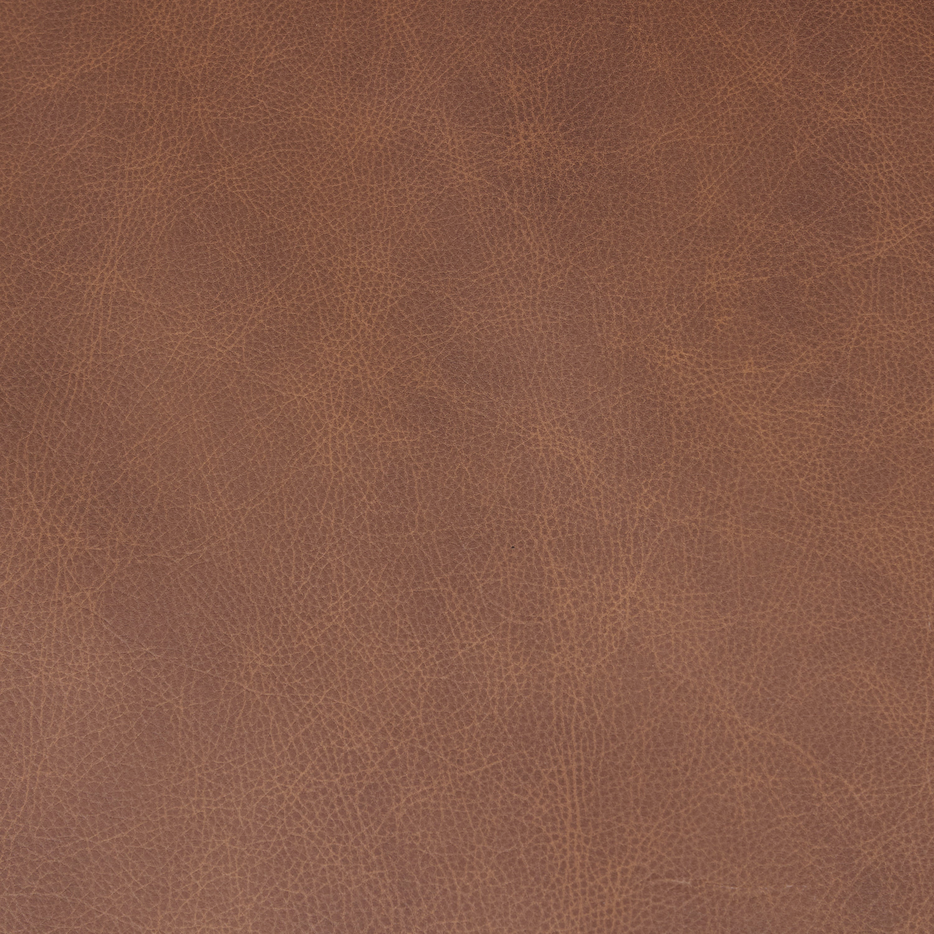 Modern Caramel Brown Leather Lounge Chair with Tufted Back