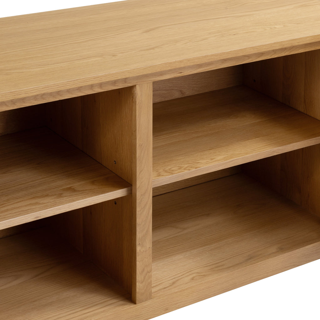 Modern Oak Oak Wood Sideboard with Storage for Dining Room or Entryway
