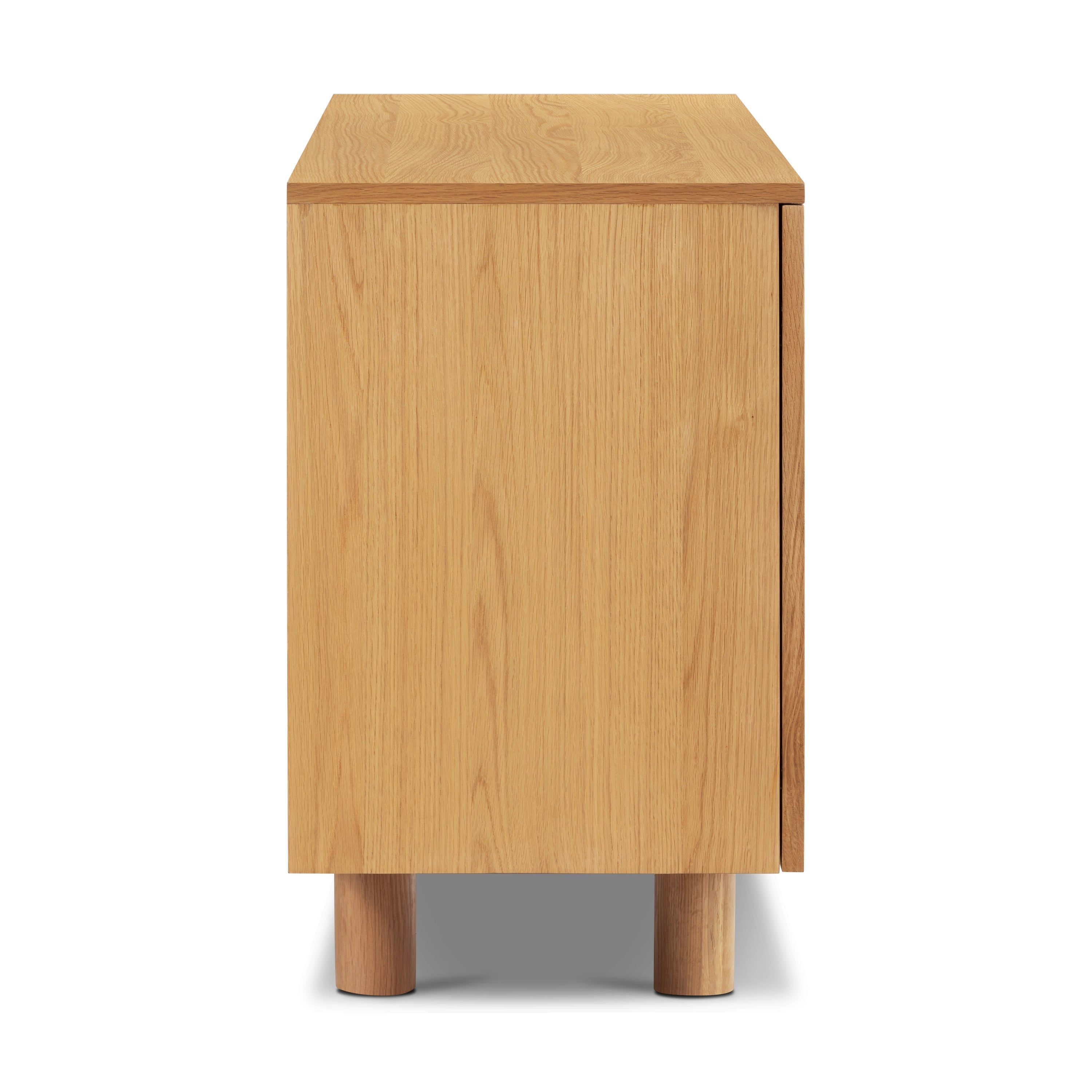 Modern Oak Oak Wood Sideboard with Storage for Dining Room or Entryway